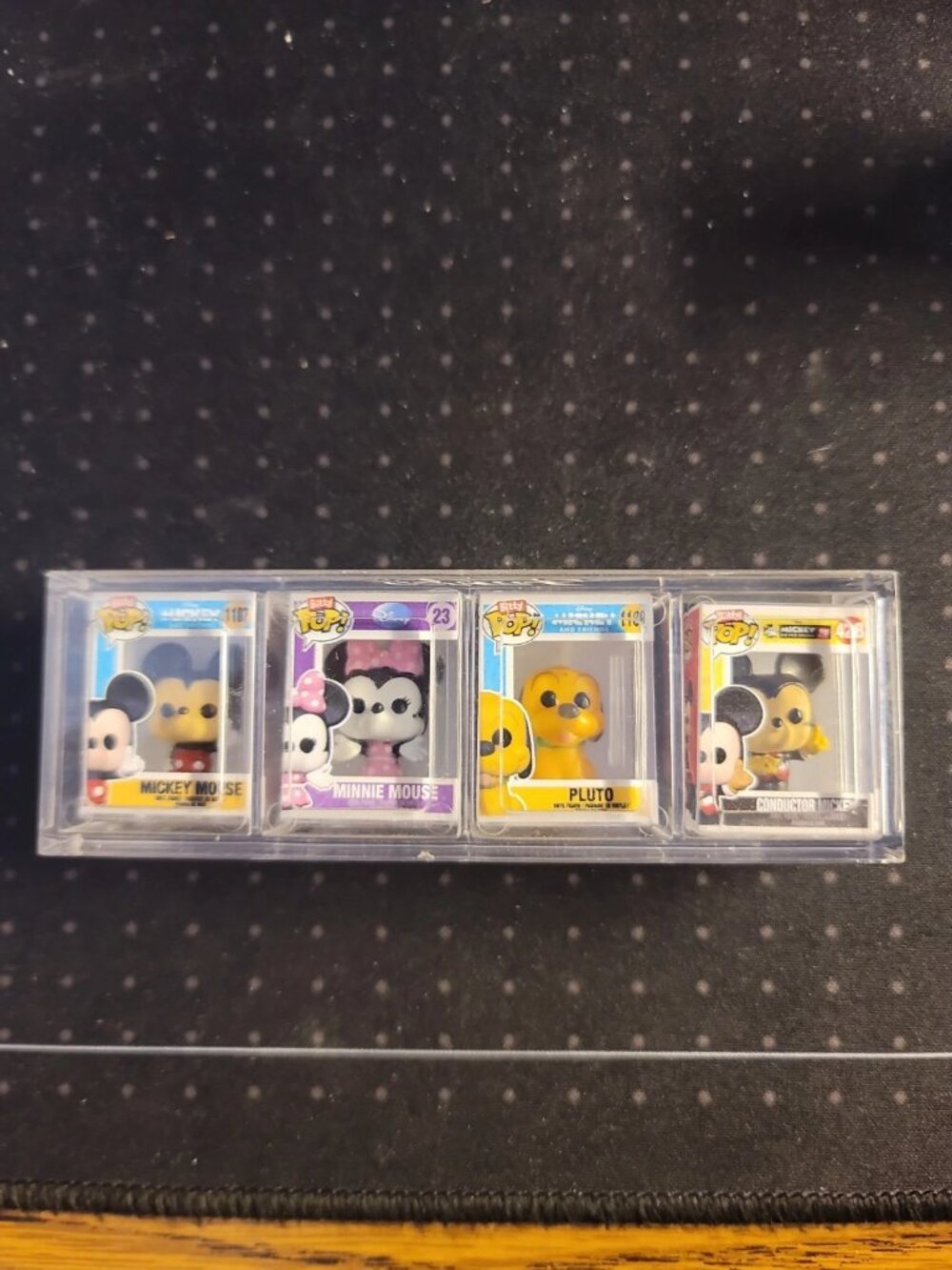 Funko Bitty Pop! Disney 4-Pack Series 1 Mickey Minnie Pluto Conductor Mickey